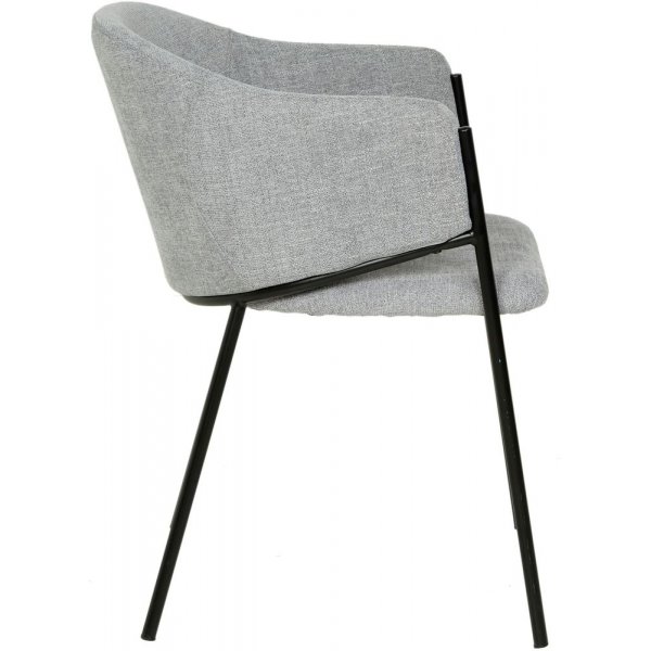 Stacey karmstol - Gr� hvit/svart