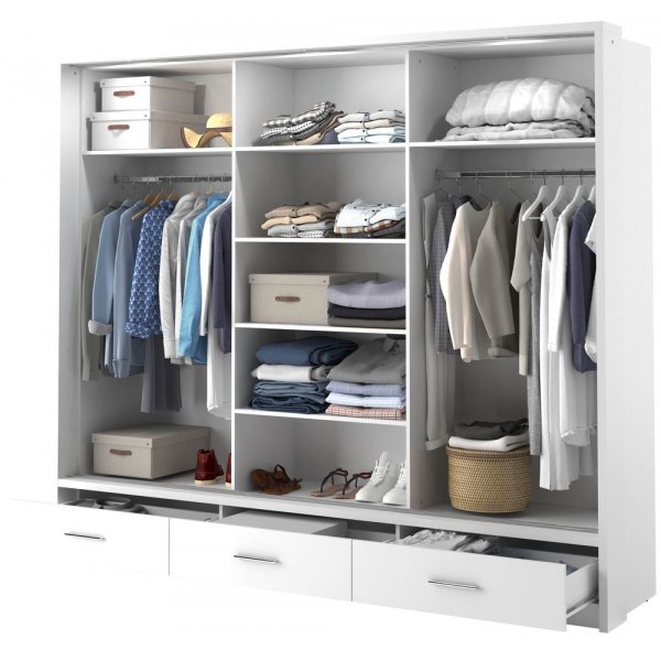 Mervyn garderobe - Hvit Mervyn garderobe - Hvit