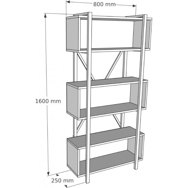 Selma bokhylle - Eik Selma bokhylle - Eik