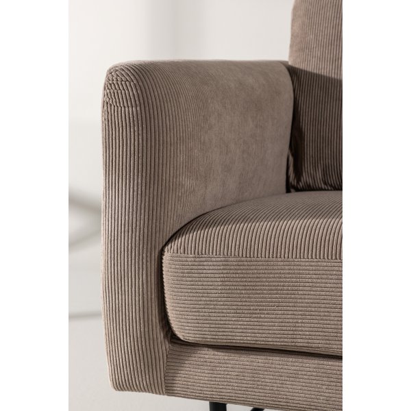 Sky 3-seters sofa - Sort/brun Sky 3-seters sofa - Sort/brun
