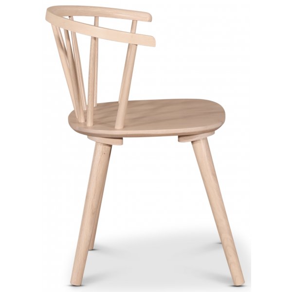 Dalsland pinnestol karmstol - Hvitvasket + Stolpute