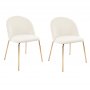 Plaza velvet stol - Beige / Messing