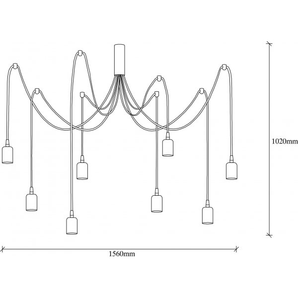 Kaluv taklampe 929 - Sort Kaluv taklampe 929 - Sort