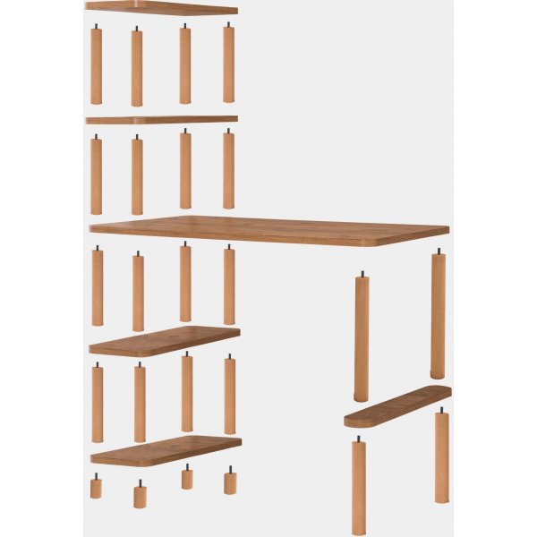 Nano skrivebord 120x70 cm - Furu Nano skrivebord 120x70 cm - Furu