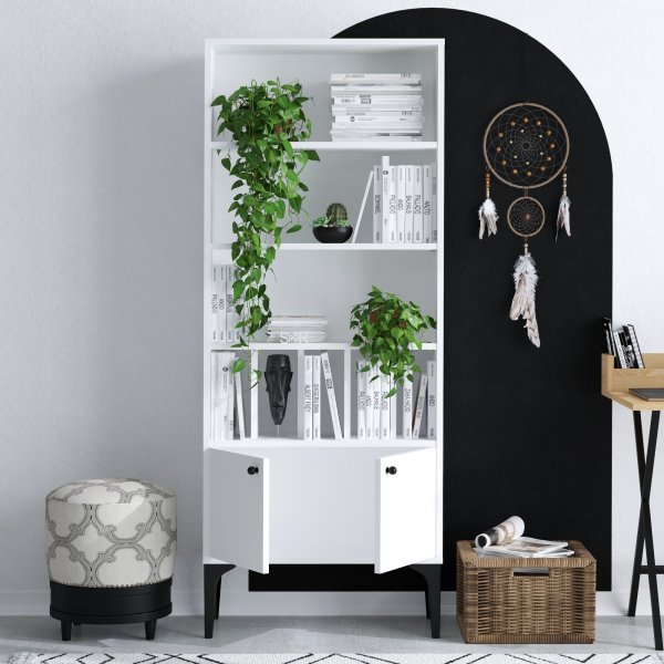 Spica bokhylle - Hvit