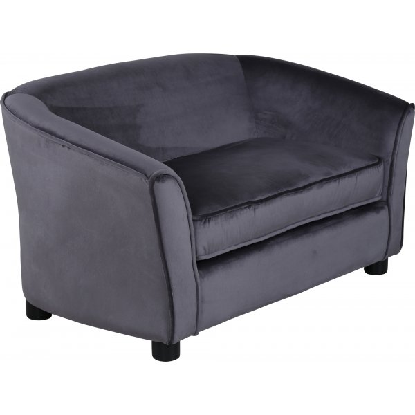 Moon barnesofa - Grå fløyel Moon barnesofa - Grå fløyel