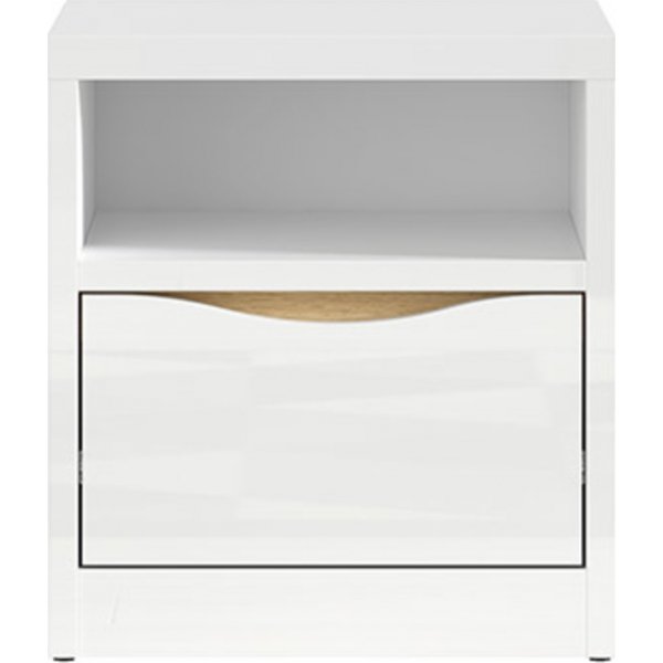 Pori nattbord 41,5 x 40 cm - Hvit