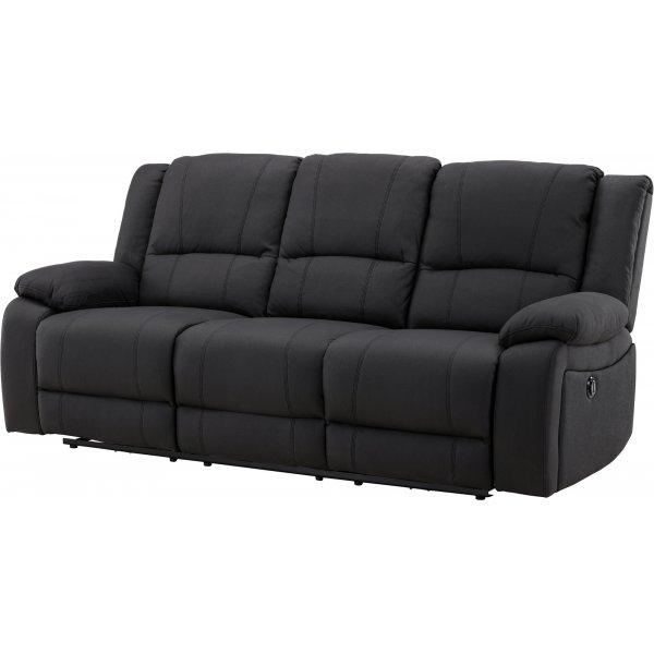 Singapore 3-seters hvilesofa - svart