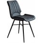Unik stol - antrasitt vintage skinn (Pu)