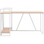 Lissa hjrnepult 140 x 90 cm - Safir eik/hvit
