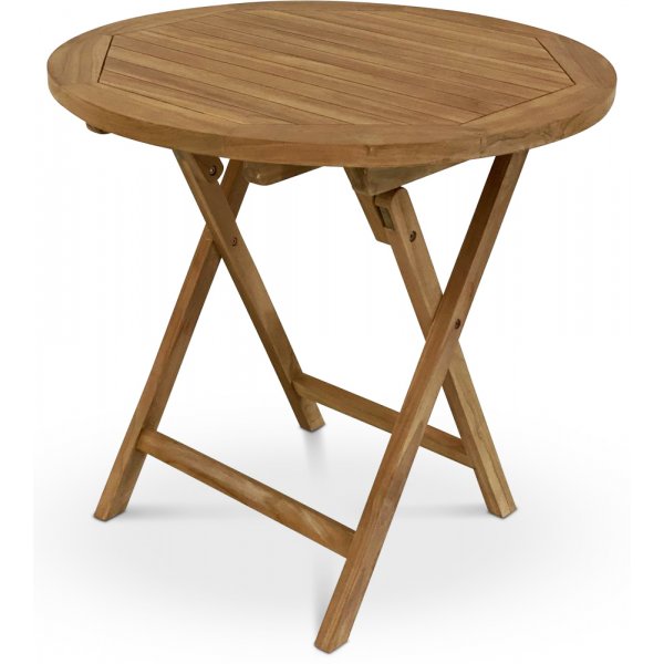 Grunnebo sammenleggbart rundt spisebord 70 cm - Teak