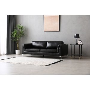 Sofa 3-seter sort PU - Cansas Sofa 3-seter sort PU - Cansas