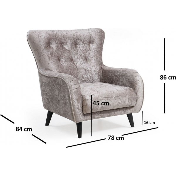 Polyanna lenestol - Brun Polyanna lenestol - Brun