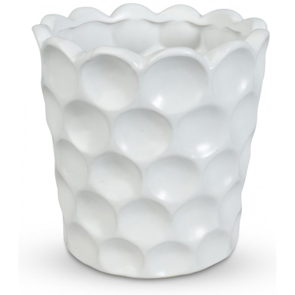 Krukke Cavity H26 cm - Hvit