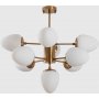 Basar taklampe 10321 - Messing/hvit