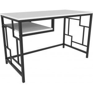 Kennesaw skrivebord 120 x 60 cm - Sort/hvit