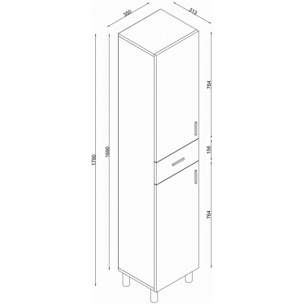 Selin baderomsskap - Travertin Selin baderomsskap - Travertin