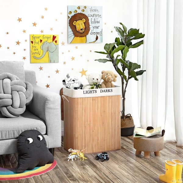 Carolin skittentøyskurv 100 l - Bambus Carolin skittentøyskurv 100 l - Bambus