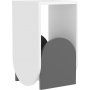 Nun sidebord - Hvit/antrasitt