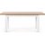 Callahan uttrekkbart spisebord 140-220 cm - Sonoma eik/hvit