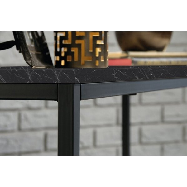 Konsollbord i lerret 100 x 30 cm - Sort