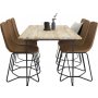 Spisestol Montego - Svart / Brun PU