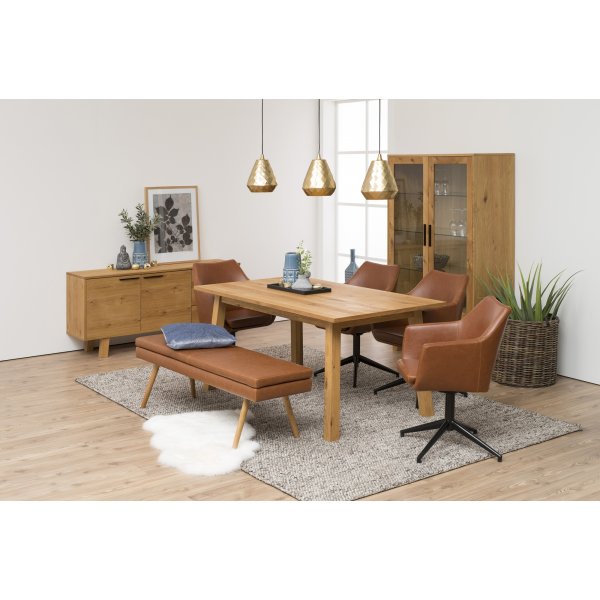 Nora lenestol - Brun PU Nora lenestol - Brun PU