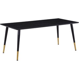 Spisebord Slope 180 cm - Svart / Messing