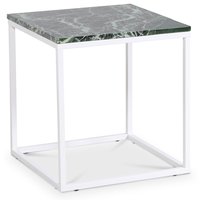 Accent stuebord 50 - Grønn marmor / Hvit