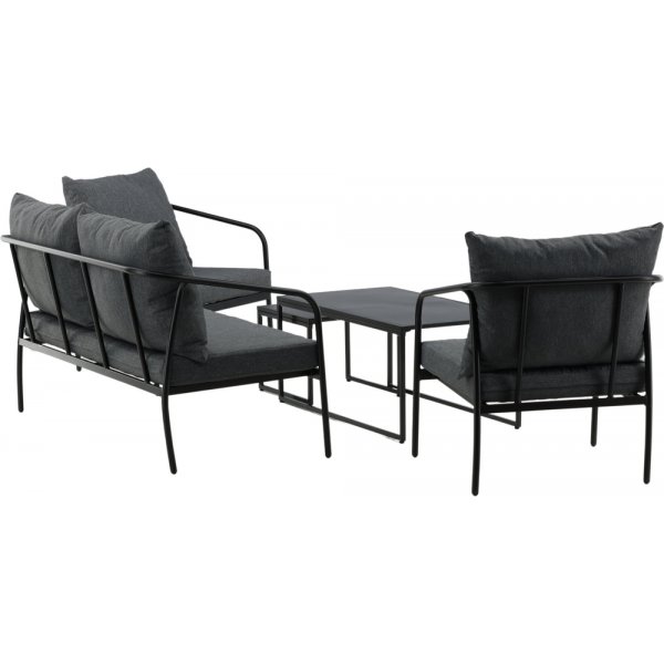 Sopot sofagruppe - Sort/Grå Sopot sofagruppe - Sort/Grå