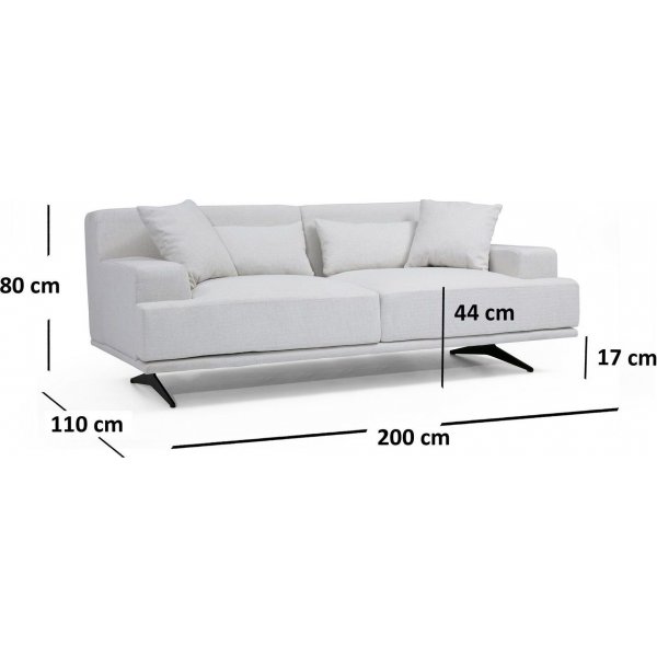 Bentley 2-seters sofa - Beige Bentley 2-seters sofa - Beige