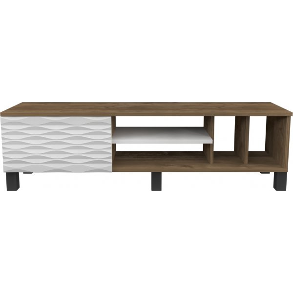 Olyo mediabenk - Valnøtt/hvit Olyo mediabenk - Valnøtt/hvit