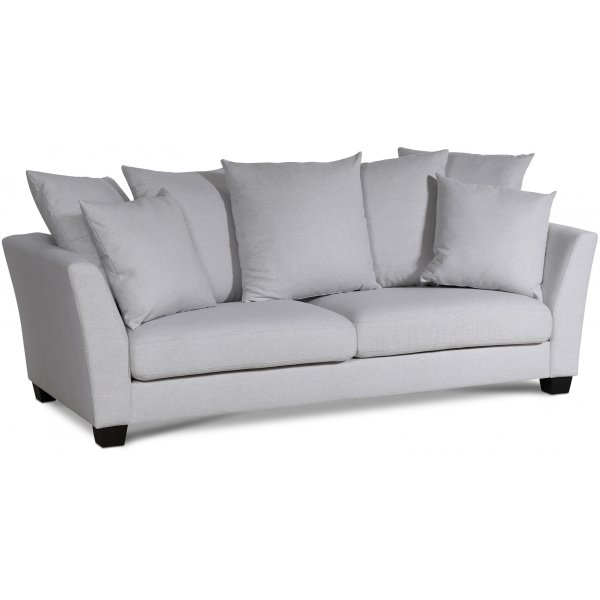 Arild 2,5-seters sofa med konvoluttputer - Offwhite lin + Møbelføtter Arild 2,5-seters sofa med konvoluttputer - Offwhite lin + Møbelføtter