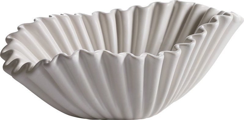 Vilja skål 24 x 17 x 9 cm - Krem - Pynteskåler og kakefat, Innredningsdetaljer