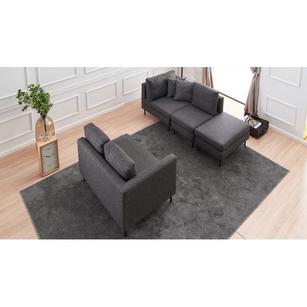 Mino modulsofa - Antrasitt
