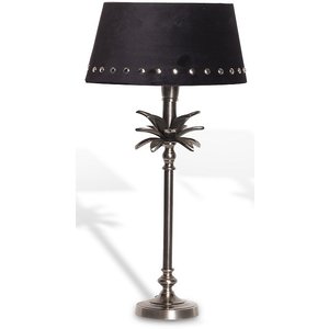 Palmblad Bordlampe 39cm - Old Sølv Palmblad Bordlampe 39cm - Old Sølv