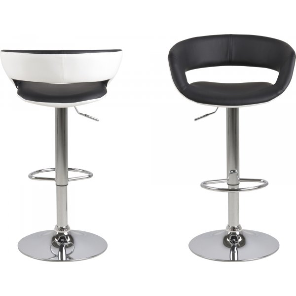 Grace barkrakk 104 cm - Sort PU/hvit PU Grace barkrakk 104 cm - Sort PU/hvit PU