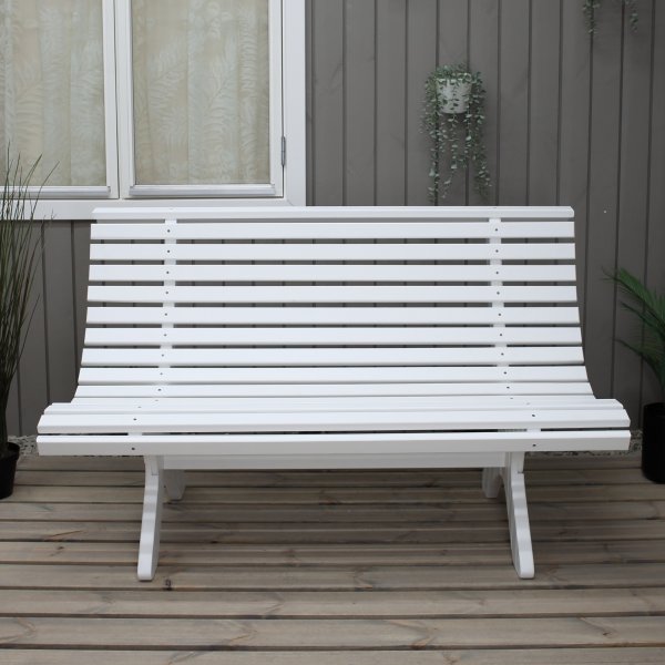 3-seters benk Lillesand - Hvit 3-seters benk Lillesand - Hvit