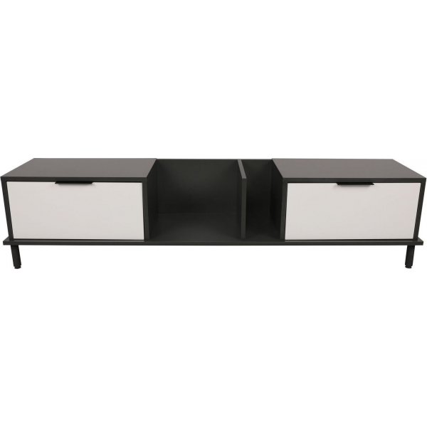 Ibiza mediebenk - Hvit/antrasitt Ibiza mediebenk - Hvit/antrasitt