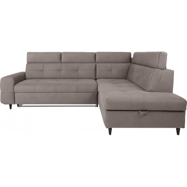 Matras hjørnesovesofa med åpen ende høyre - Grå Matras hjørnesovesofa med åpen ende høyre - Grå