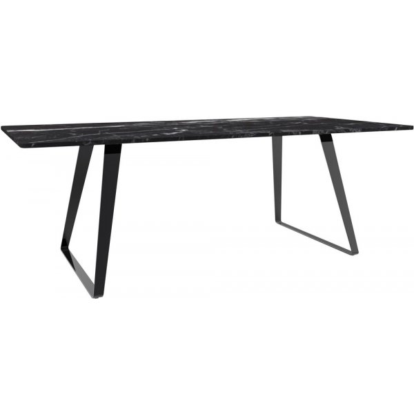 Spisebord Duffy 200 cm - Svart/gr