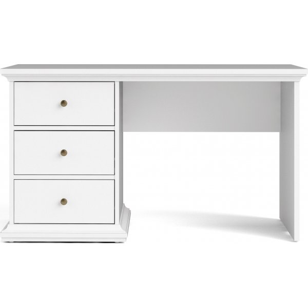 Paris skrivebord 130 x 61,5 cm - Hvit Paris skrivebord 130 x 61,5 cm - Hvit