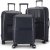 Oslo svart koffert med kodels sett med 3 kabinvesker
