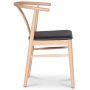 Abisko stol - Antik bok/sort PU