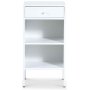 Dream nattbord i metall (H 70 cm) - Hvit