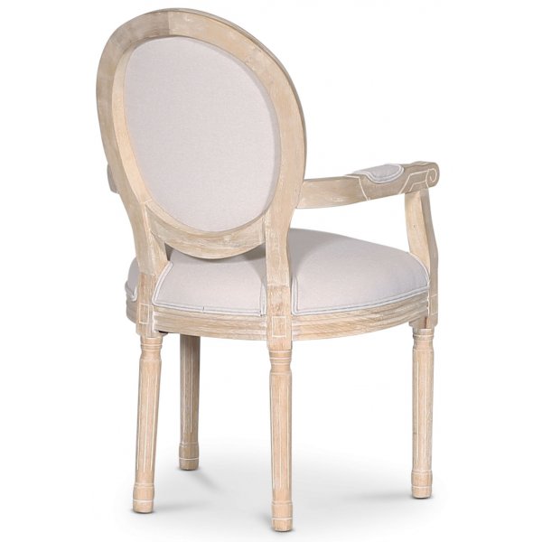 Cholet lenestol - Antikk finish / Lin