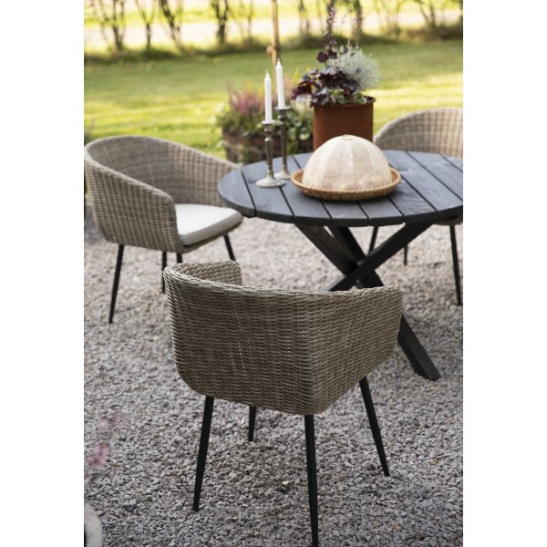 Hagestol - Aster | naturfarget kunstig rotting Hagestol - Aster | naturfarget kunstig rotting