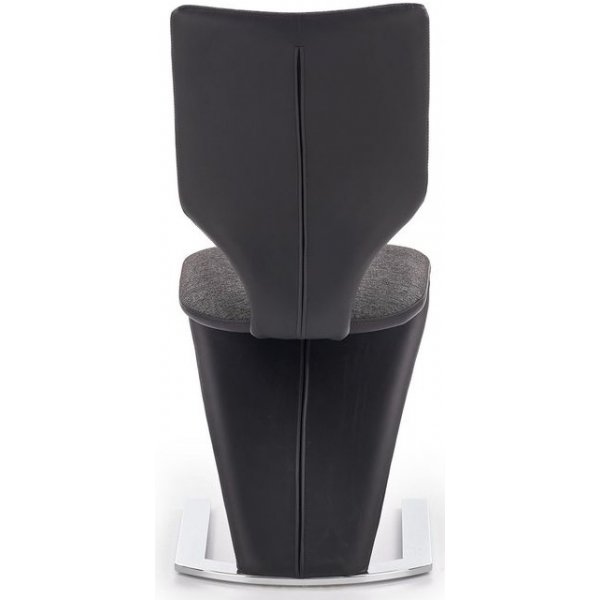 Zackary spisestol - Mrk gr/svart