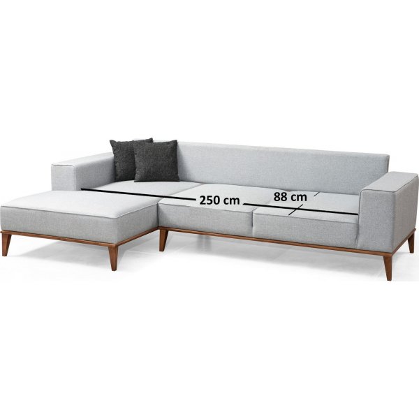 Montana divansovesofa - Lys grå Montana divansovesofa - Lys grå