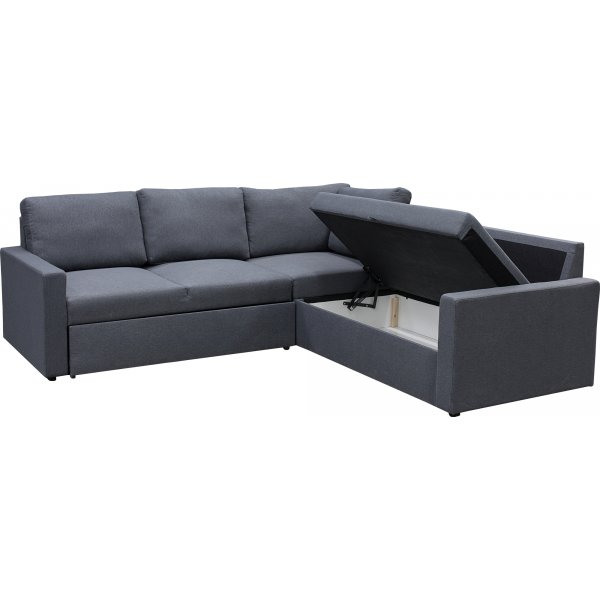 Dream sovesofa med oppbevaring (hjørnesofa) - Grå Dream sovesofa med oppbevaring (hjørnesofa) - Grå
